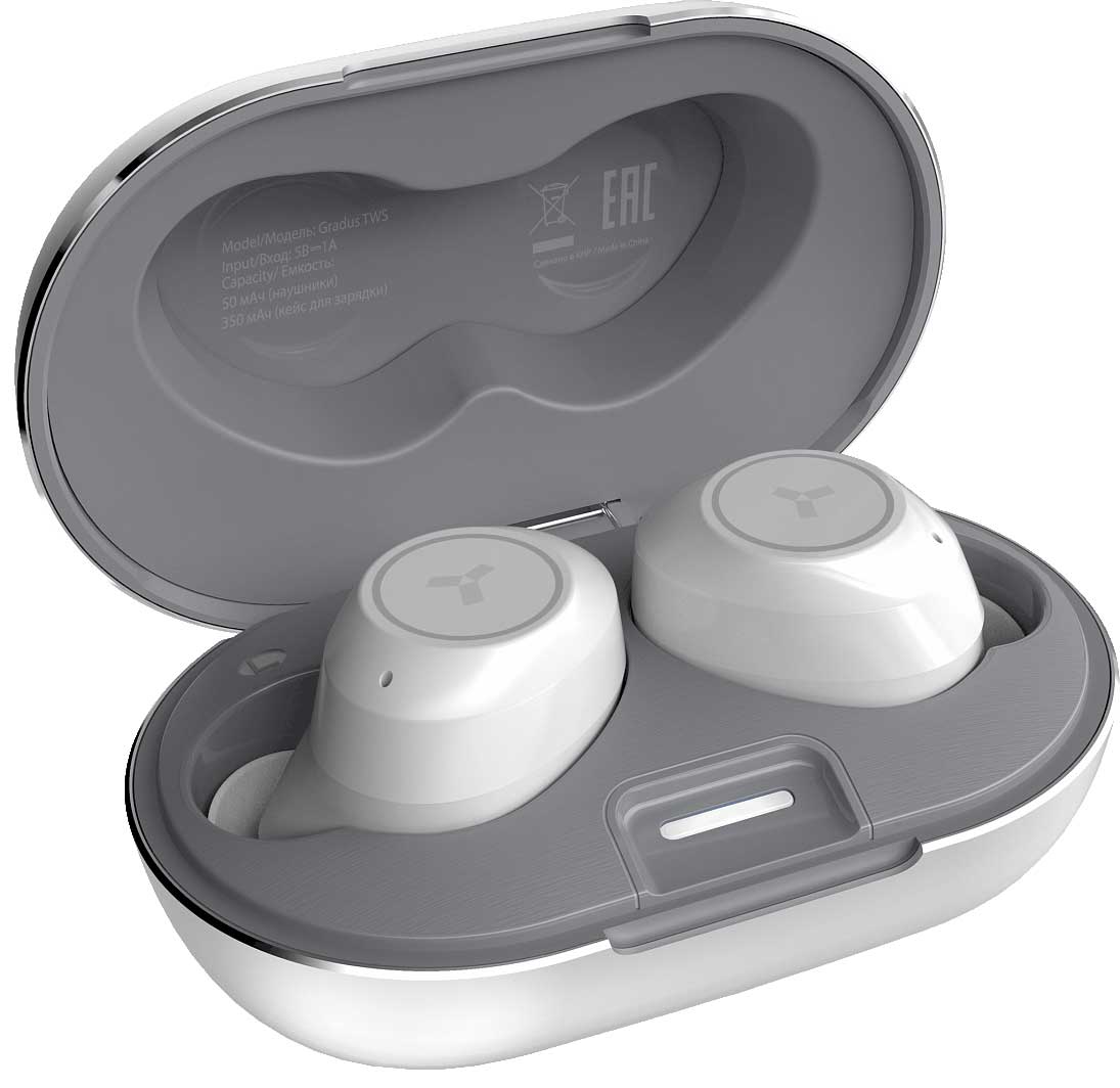 Наушники Accesstyle Gradus TWS White, Белый
Наушники Accesstyle Gradus TWS White, Белый