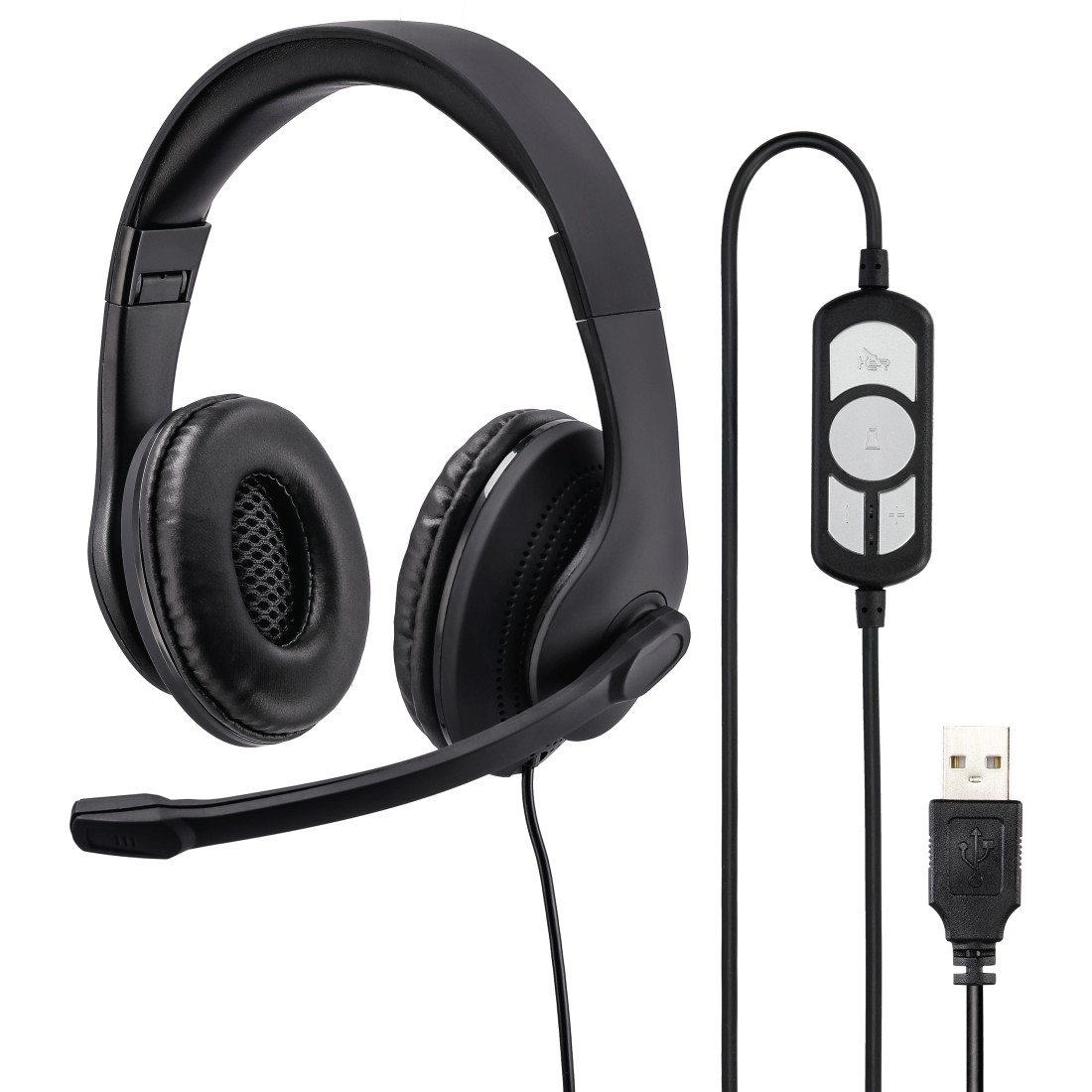Наушники Hama HS-USB300 черный (00139924)
Наушники Hama HS-USB300 черный (00139924)