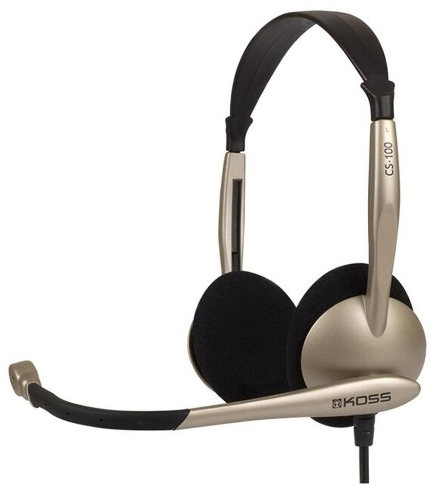 Наушники Koss CS100-USB черный/золотистый
Наушники Koss CS100-USB черный/золотистый