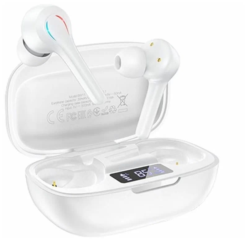 Наушники Borofone с микрофоном (TWS) BW11 Graceful, белые (82822), Белый
Наушники Borofone с микрофоном (TWS) BW11 Graceful, белые (82822), Белый