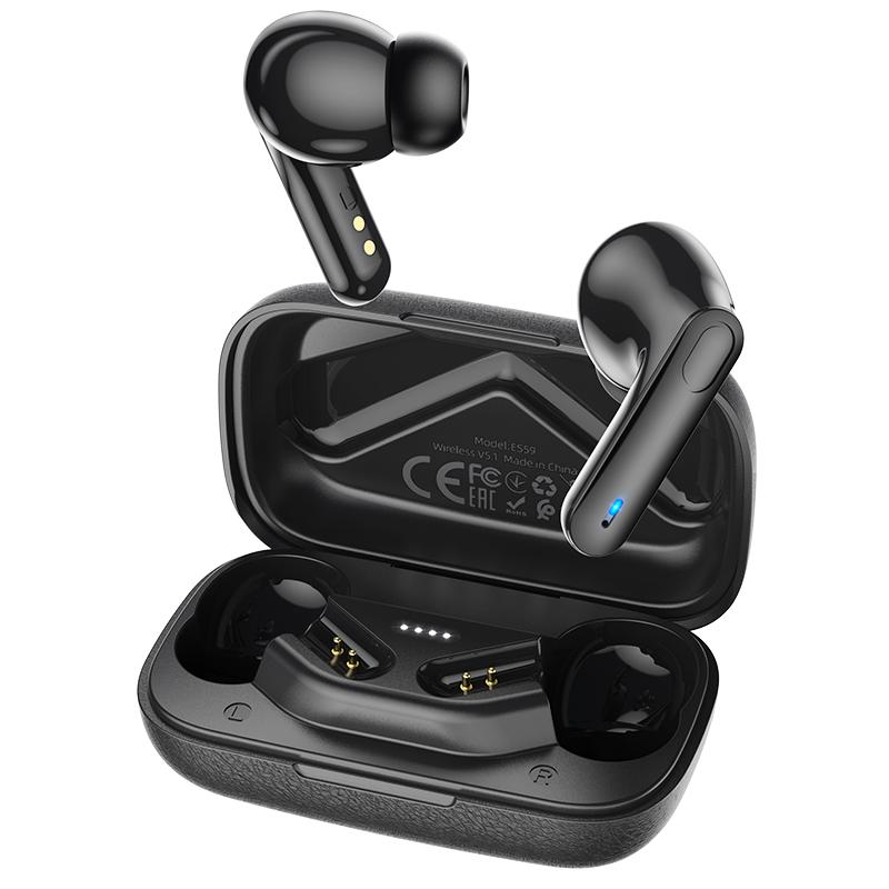 Наушники Hoco с микрофоном (TWS) ES59 Gratified, черный (51027)
Наушники Hoco с микрофоном (TWS) ES59 Gratified, черный (51027)