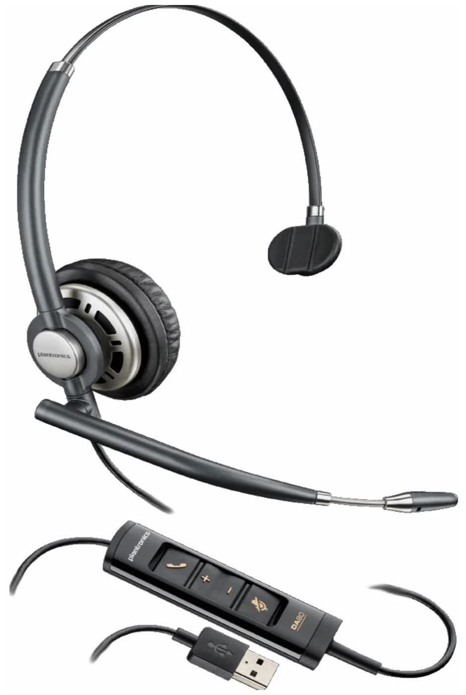 Гарнитура Plantronics HW715 USB 203476-01, Черный
Гарнитура Plantronics HW715 USB 203476-01, Черный