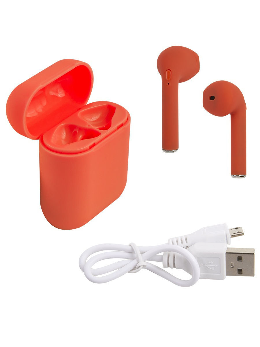 Наушники TWS mObility mt-06, soft touch красные, Красный
Наушники TWS mObility mt-06, soft touch красные, Красный