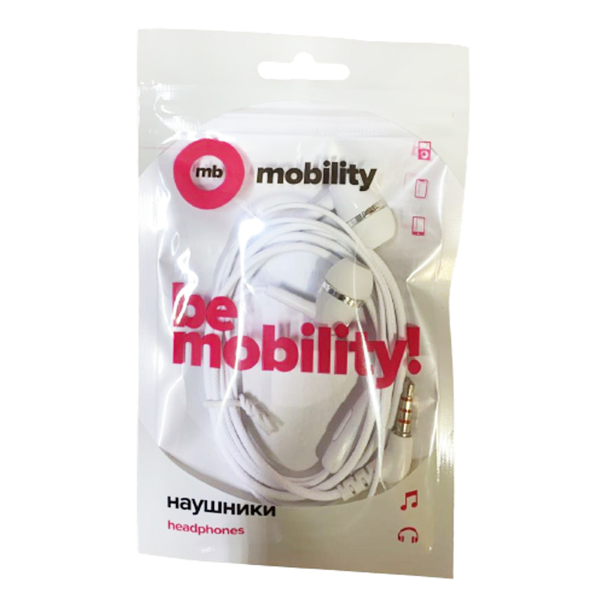 Наушники-гарнитура mObility mt-27, белый
Наушники-гарнитура mObility mt-27, белый