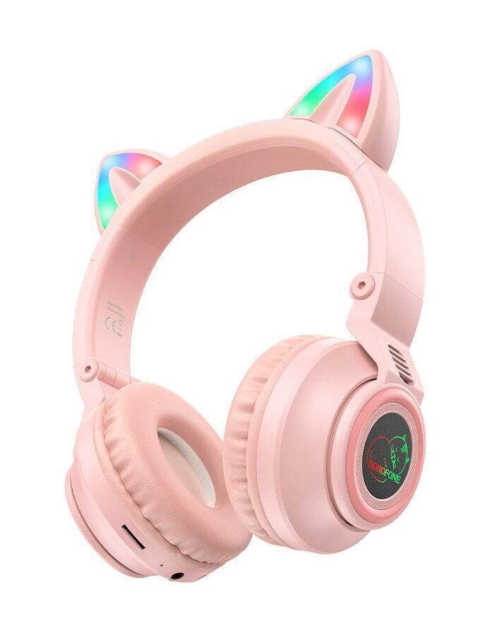 Наушники Borofone BO18 Cat Pink 6974443384963, Розовый
Наушники Borofone BO18 Cat Pink 6974443384963, Розовый