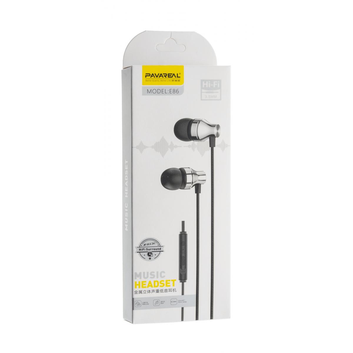 Наушники PAVAREAL PA-E86, серебристые, Серебристый;черный
Наушники PAVAREAL PA-E86, серебристые, Серебристый;черный