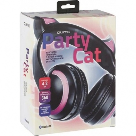 Наушники Qumo Party Cat ВТ 0027
Наушники Qumo Party Cat ВТ 0027