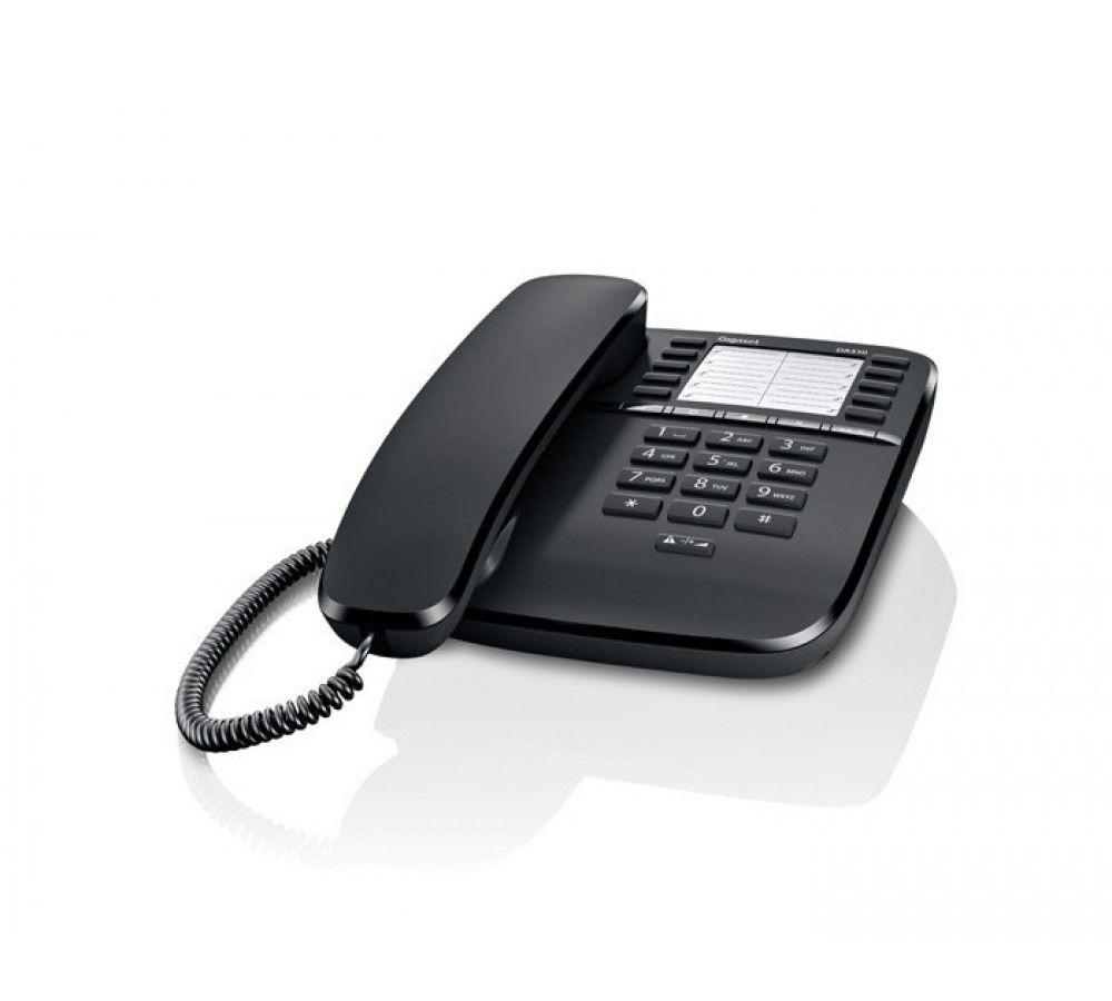 Телефон проводной GIGASET DA510 Black, Черный
Телефон проводной GIGASET DA510 Black, Черный