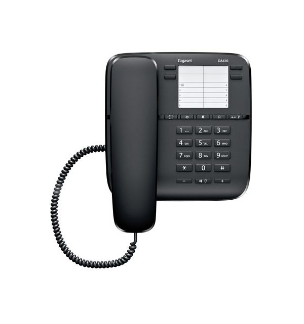 Телефон проводной Gigaset DA410 черный
Телефон проводной Gigaset DA410 черный