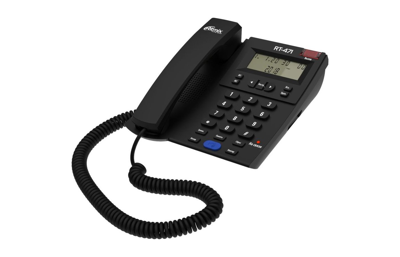 Телефон Ritmix RT-471 black, Черный
Телефон Ritmix RT-471 black, Черный