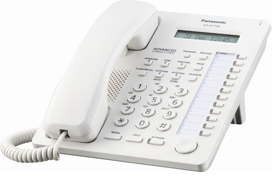 Системный телефон Panasonic KX-AT7730RU белый
Системный телефон Panasonic KX-AT7730RU белый