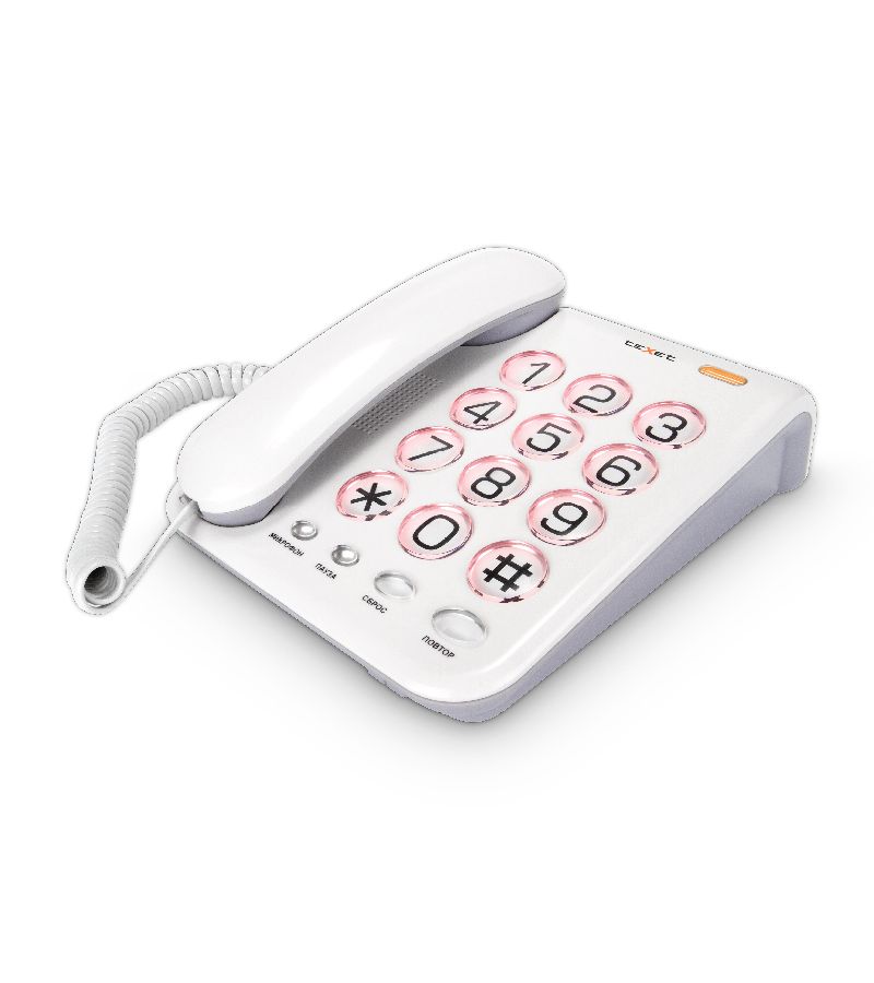 Телефон проводной teXet TX-262, Светло-серый
Телефон проводной teXet TX-262, Светло-серый