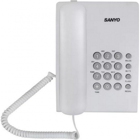 Телефон проводной SANYO RA-S204W белый
Телефон проводной SANYO RA-S204W белый