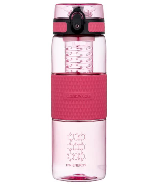 Бутылка для воды с нескользящей вставкой, колбой,сеточкой UZSPACE тритан, 5061, Розовый, 700 мл
Бутылка для воды с нескользящей вставкой, колбой,сеточкой UZSPACE тритан, 5061, Розовый, 700 мл