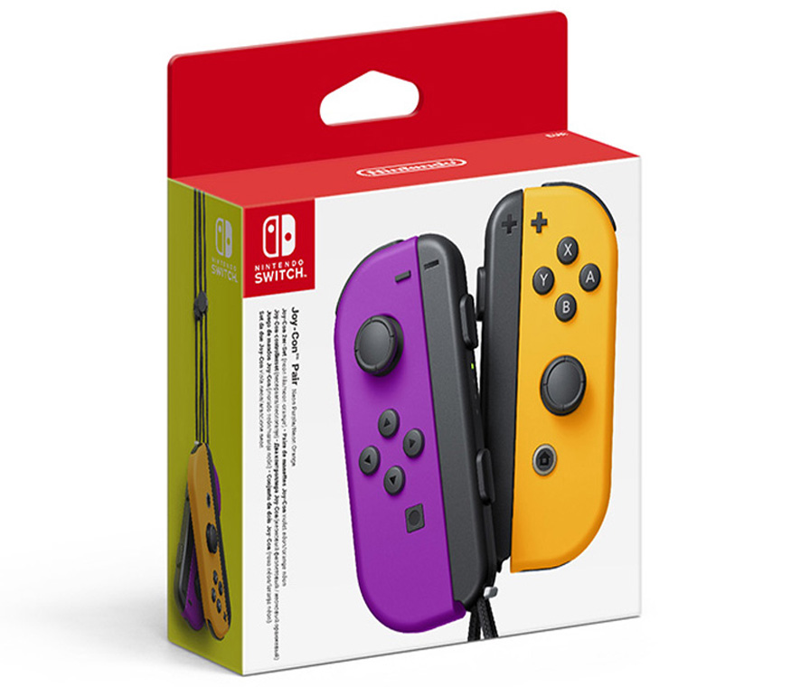 Два контроллера Joy-Con для Nintendo Switch (неоново фиолетовый/неоново оранжевый)
Два контроллера Joy-Con для Nintendo Switch (неоново фиолетовый/неоново оранжевый)