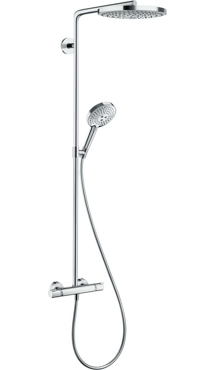 Душевая система с термостатом Hansgrohe Raindance Select E 240 2jet Showerpipe 27129400
Душевая система с термостатом Hansgrohe Raindance Select E 240 2jet Showerpipe 27129400