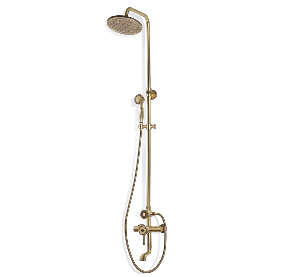 Комплект для душа встраиваемый с изливом (душ "Круг") Bronze de Luxe WINDSOR (10120R)
Комплект для душа встраиваемый с изливом (душ "Круг") Bronze de Luxe WINDSOR (10120R)