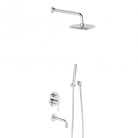 936510000 Scandinavian Pure встраиваемая душевая система с ванно-душевым смесителем и изливом, хром
936510000 Scandinavian Pure встраиваемая душевая система с ванно-душевым смесителем и изливом, хром