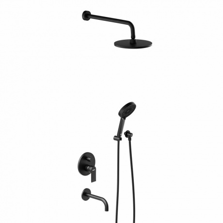 947510300 Apollo встраиваемая душевая система с ванно-душевым смесителем и изливом, чёрный
947510300 Apollo встраиваемая душевая система с ванно-душевым смесителем и изливом, чёрный