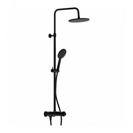 977750300 Jupiter душевая система с душевым ТМС смесителем-полкой, черный
977750300 Jupiter душевая система с душевым ТМС смесителем-полкой, черный