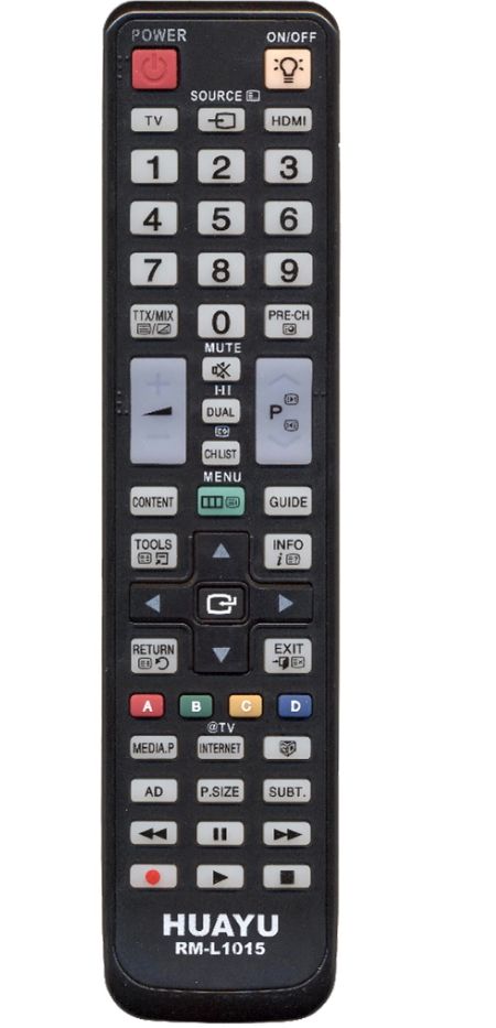 Пульт Huayu для Samsung RM-L1015 3D LEDTV корпус как BN59-01040A (HRM834)
Пульт Huayu для Samsung RM-L1015 3D LEDTV корпус как BN59-01040A (HRM834)