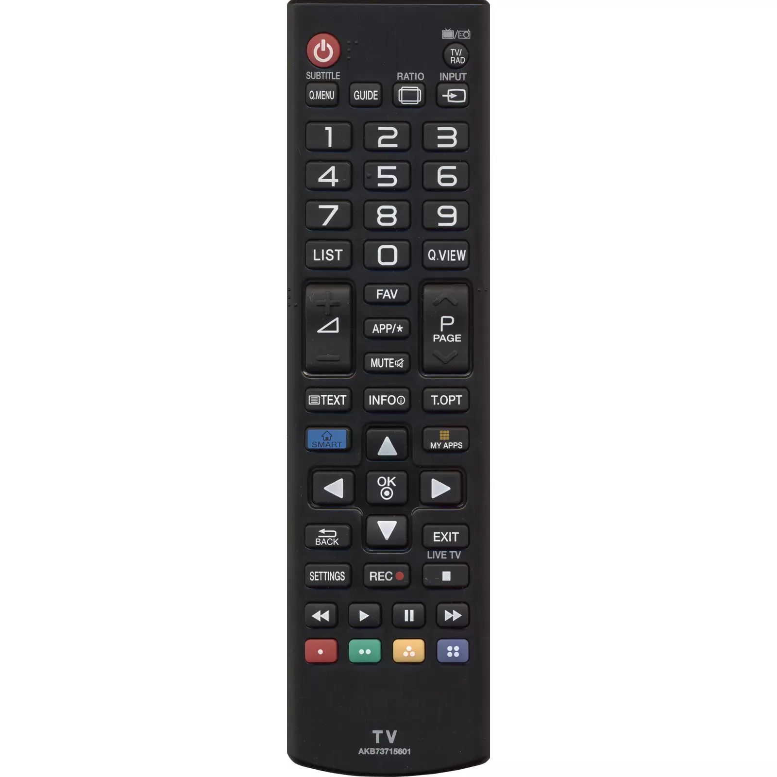 Пульт LG AKB73715601 ic LCD TV (HLG321)
Пульт LG AKB73715601 ic LCD TV (HLG321)