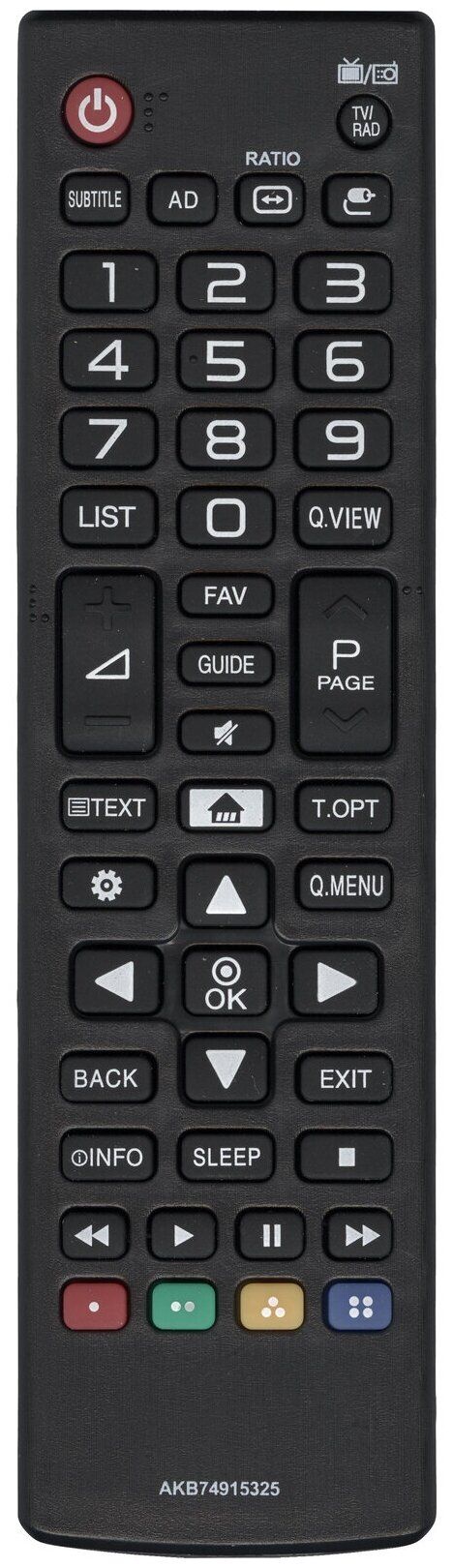 Пульт LG AKB74915325 ic как оригинал SMART LED TV (HLG400)
Пульт LG AKB74915325 ic как оригинал SMART LED TV (HLG400)