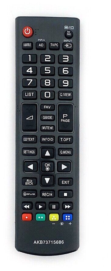 Пульт дистанционного управления LG AKB73715686 ic LCD TV с функцией PIP (HLG357)
Пульт дистанционного управления LG AKB73715686 ic LCD TV с функцией PIP (HLG357)