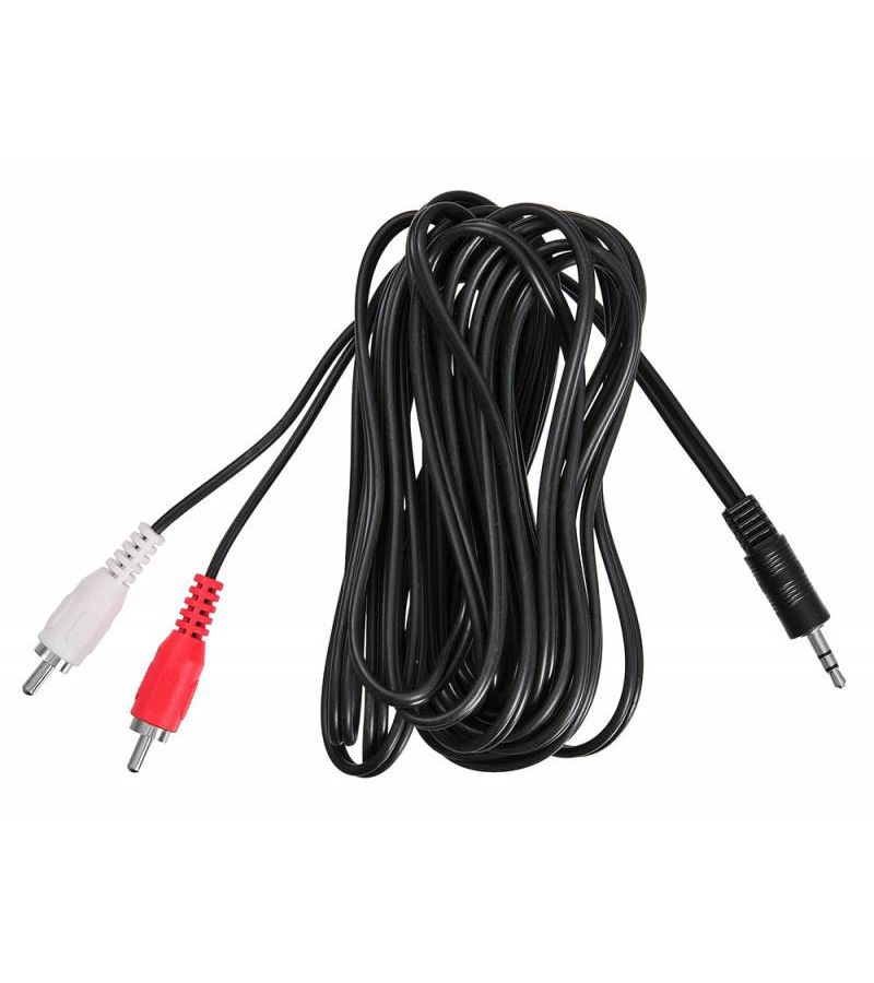 Кабель соединительный аудио Buro Jack 35 (m)-2хRCA (m) 5м черный (BAAC010-5)
Кабель соединительный аудио Buro Jack 35 (m)-2хRCA (m) 5м черный (BAAC010-5)