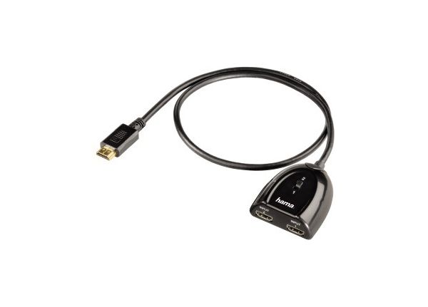 Переключатель аудио-видео Hama H-42553 HDMI (m)-2хHDMI (f) позол. контакты черный (00042553)
Переключатель аудио-видео Hama H-42553 HDMI (m)-2хHDMI (f) позол. контакты черный (00042553)