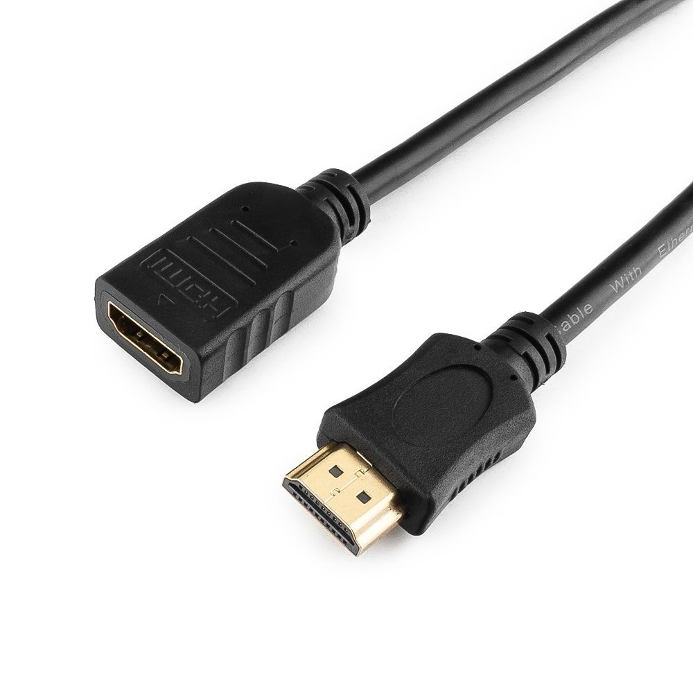 Кабель Gembird Cablexpert HDMI 19M/19F v2.0 0.5m Black CC-HDMI4X-0.5M
Кабель Gembird Cablexpert HDMI 19M/19F v2.0 0.5m Black CC-HDMI4X-0.5M