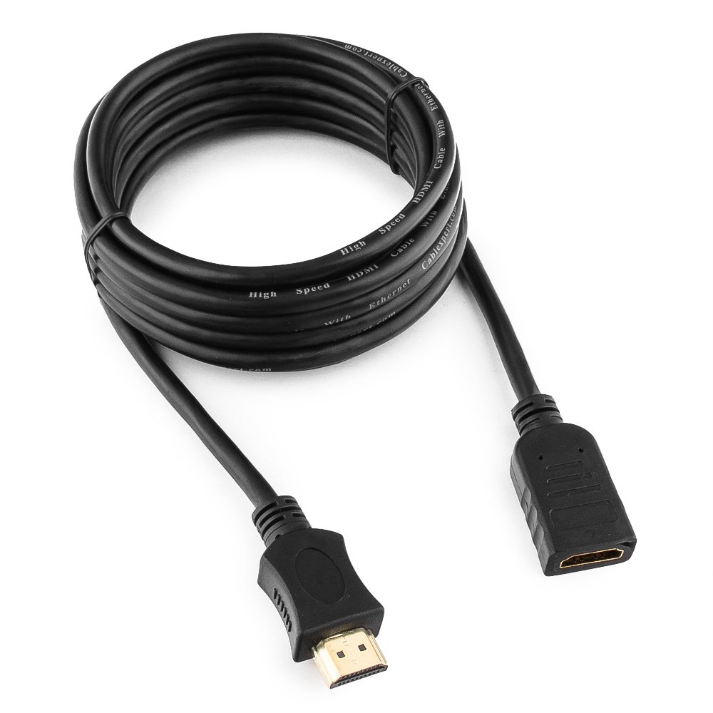 Кабель Gembird Cablexpert HDMI 19M/19F v2.0 3m Black CC-HDMI4X-10
Кабель Gembird Cablexpert HDMI 19M/19F v2.0 3m Black CC-HDMI4X-10