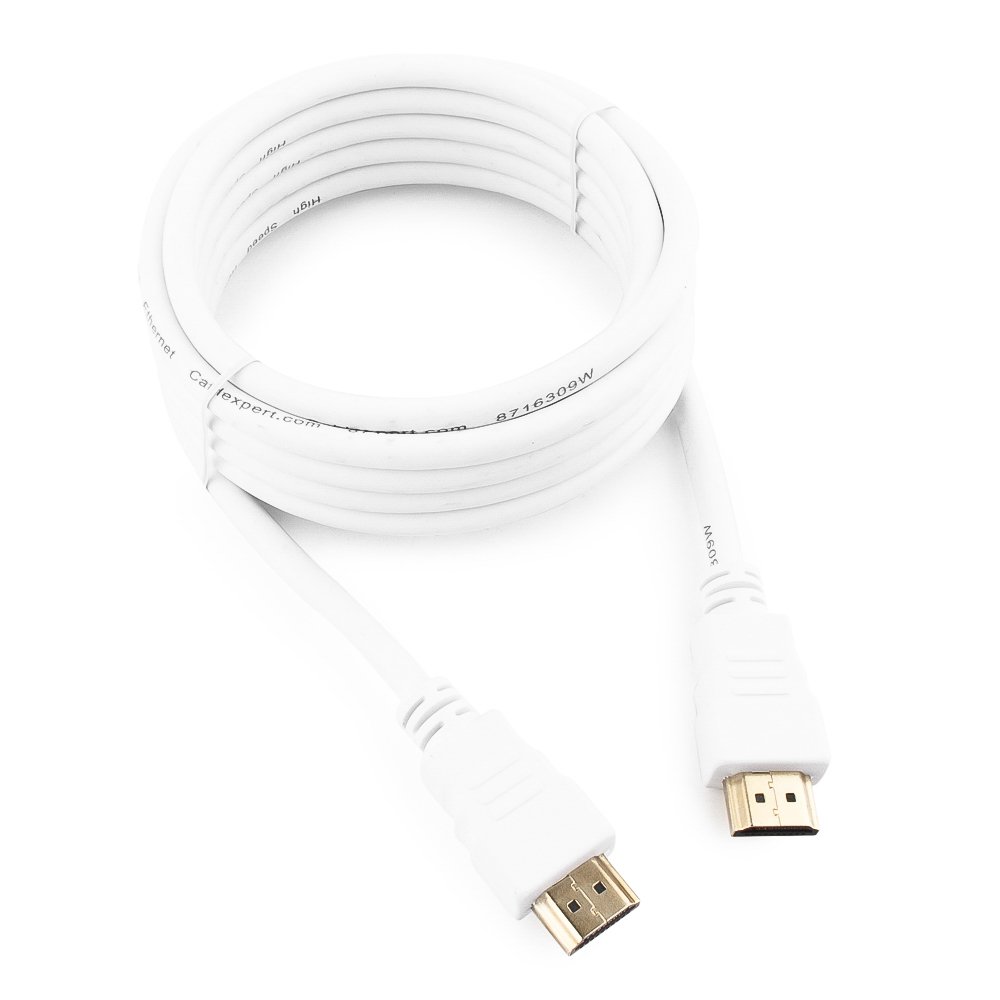 Кабель Gembird Cablexpert HDMI 19M v1.4 3m White CC-HDMI4-W-10
Кабель Gembird Cablexpert HDMI 19M v1.4 3m White CC-HDMI4-W-10