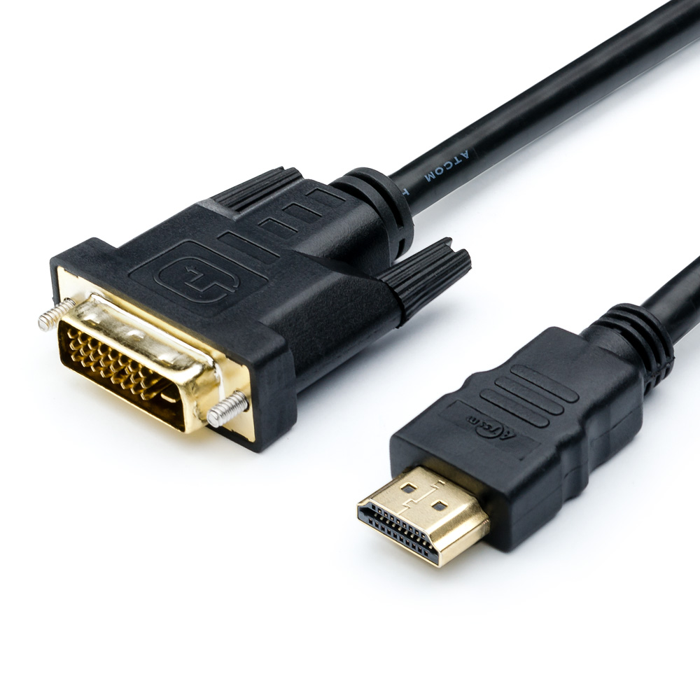 Кабель Atcom HDMI - DVI 3м AT3810
Кабель Atcom HDMI - DVI 3м AT3810
