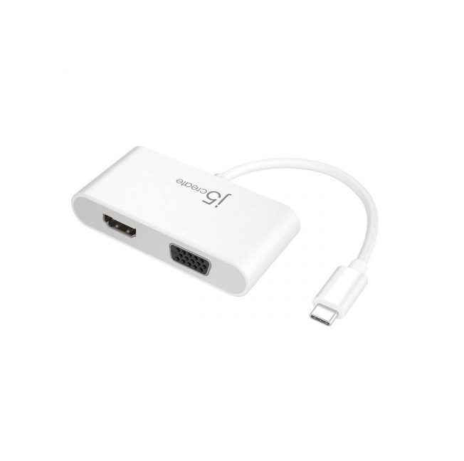 Переходник j5create USB-C на VGA & HDMI (JCA174)
Переходник j5create USB-C на VGA & HDMI (JCA174)
