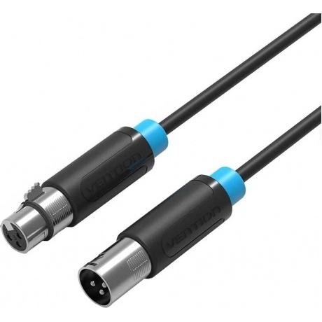 Кабель Vention аудио XLR M/XLR F - 1.5м
Кабель Vention аудио XLR M/XLR F - 1.5м