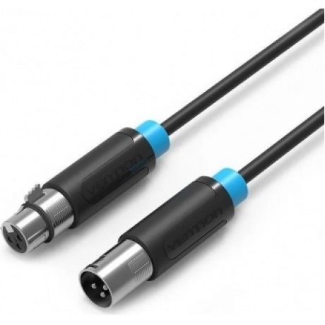 Кабель Vention аудио XLR M/XLR F - 3м
Кабель Vention аудио XLR M/XLR F - 3м
