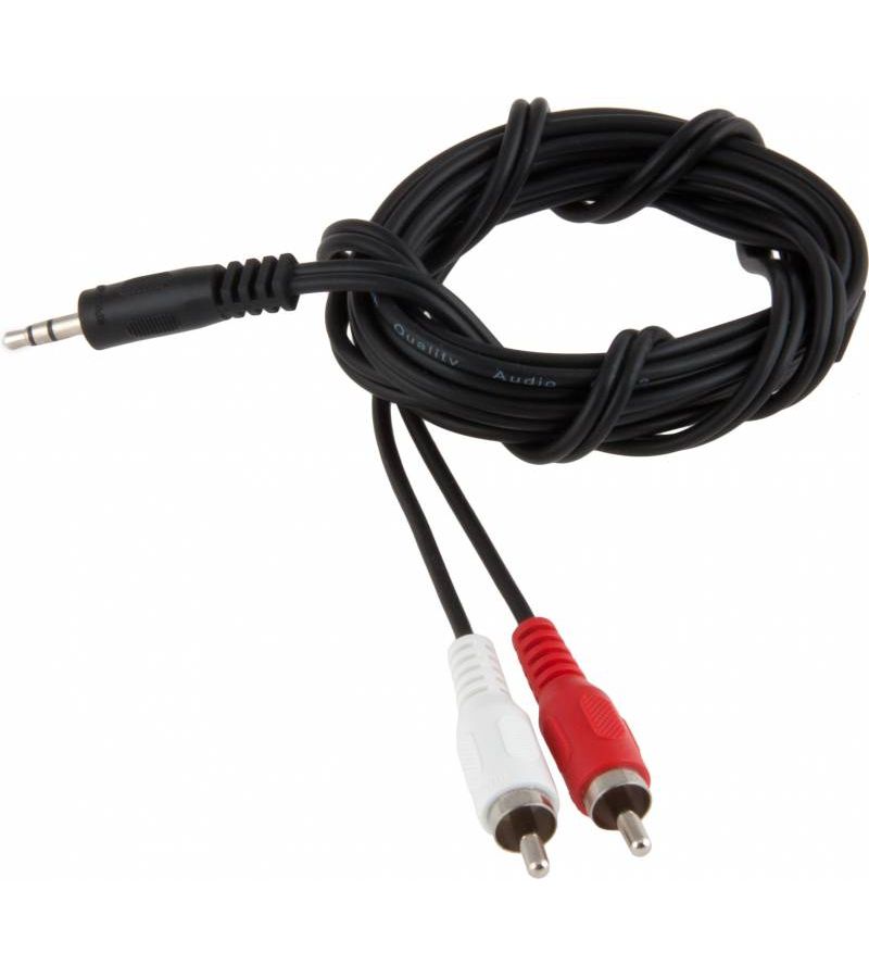 Кабель-переходник аудио-видео Jack 3.5 (m)/2хRCA (m) 1.8м. черный
Кабель-переходник аудио-видео Jack 3.5 (m)/2хRCA (m) 1.8м. черный