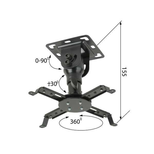 Кронштейн для проекторов потолочный KROMAX PROJECTOR-10, 3 степени свободы, высота 15,5 см, 20 кг, 20037
Кронштейн для проекторов потолочный KROMAX PROJECTOR-10, 3 степени свободы, высота 15,5 см, 20 кг, 20037