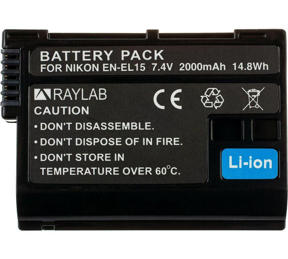 Аккумулятор Raylab RL-ENEL15 2000мАч
Аккумулятор Raylab RL-ENEL15 2000мАч