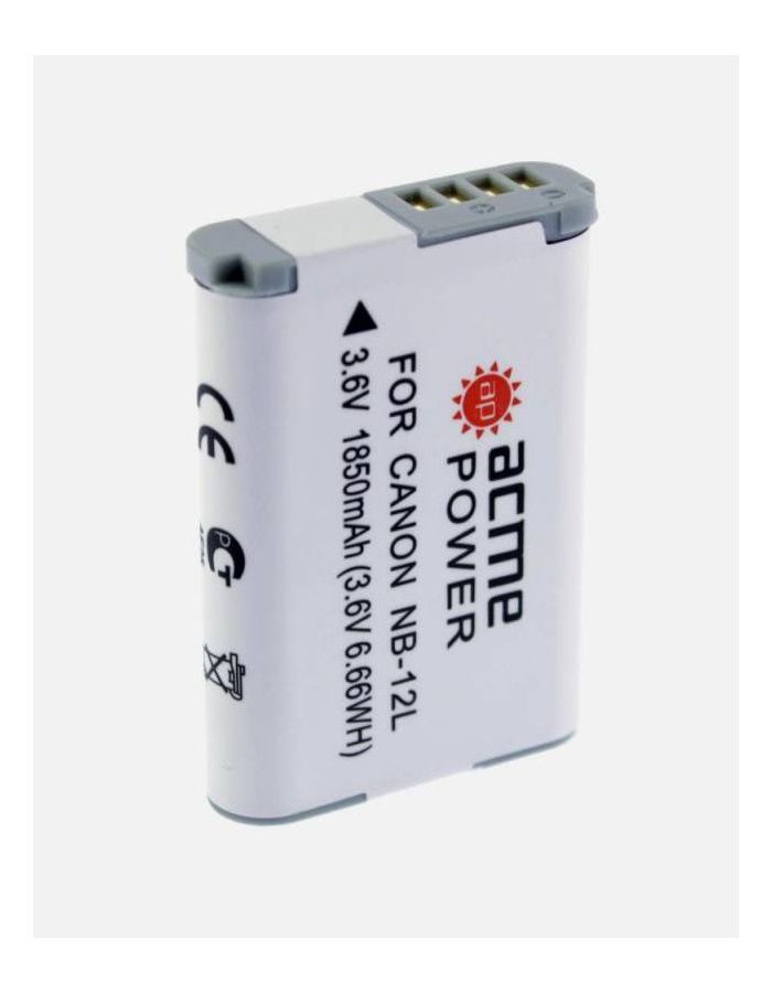 Аккумулятор для компактных камер AcmePower AP-NB-12L для: Canon PowerShot N100/VIXIA mini X/G1X mark II/Legria mini X
Аккумулятор для компактных камер AcmePower AP-NB-12L для: Canon PowerShot N100/VIXIA mini X/G1X mark II/Legria mini X