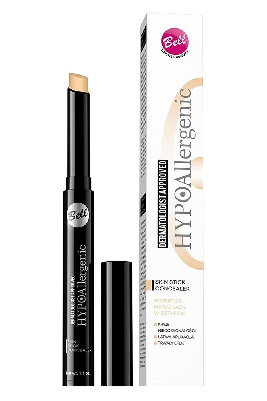 Корректор маскирующий гипоаллергенный в стике Bell Hypo Hypoallergenic Skin Stick Concealer Тон 02
Корректор маскирующий гипоаллергенный в стике Bell Hypo Hypoallergenic Skin Stick Concealer Тон 02