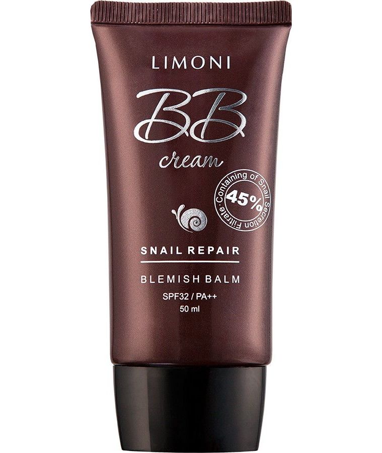 LIMONI ББ-крем для лица с экстрактом муцина улитки, тон №1 Snail Repair Blemish Balm №1, 50 мл
LIMONI ББ-крем для лица с экстрактом муцина улитки, тон №1 Snail Repair Blemish Balm №1, 50 мл