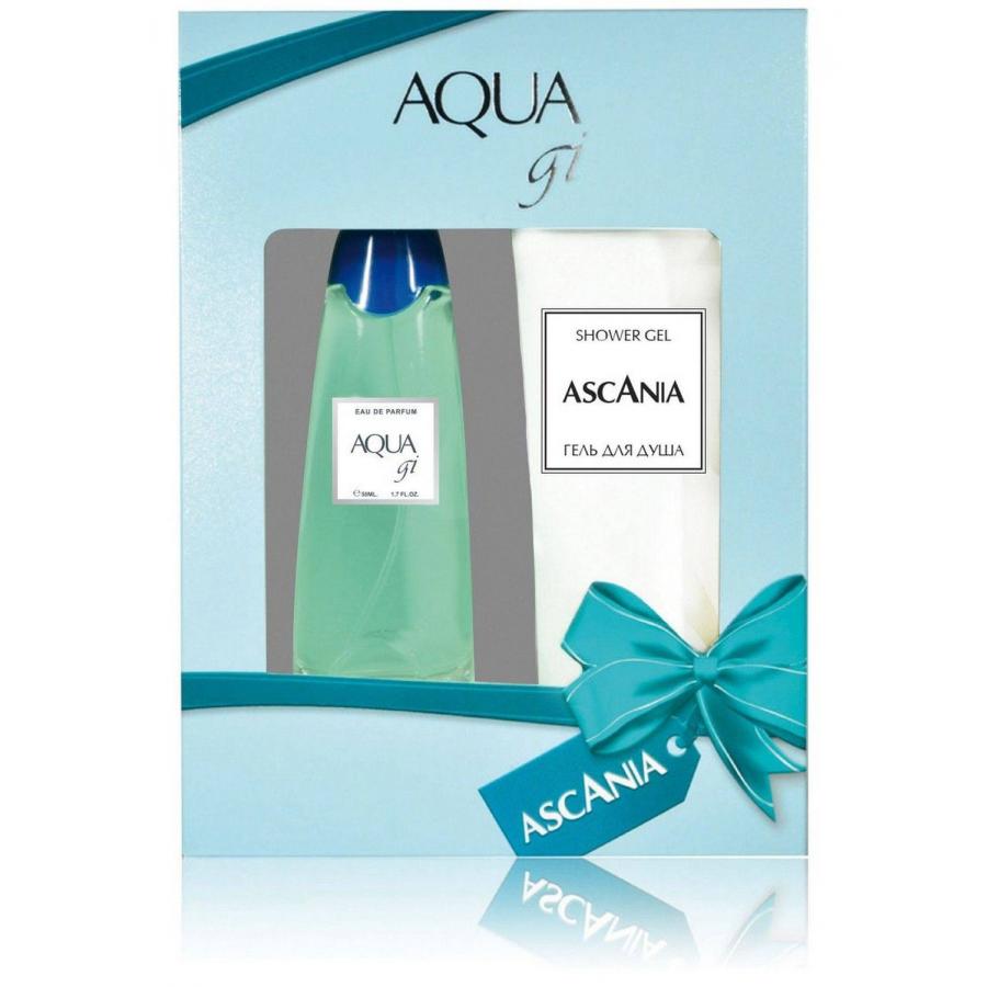 Парфюмерный набор Ascania Aqua Gi (п/в 50 мл, гель/д 125 мл
Парфюмерный набор Ascania Aqua Gi (п/в 50 мл, гель/д 125 мл