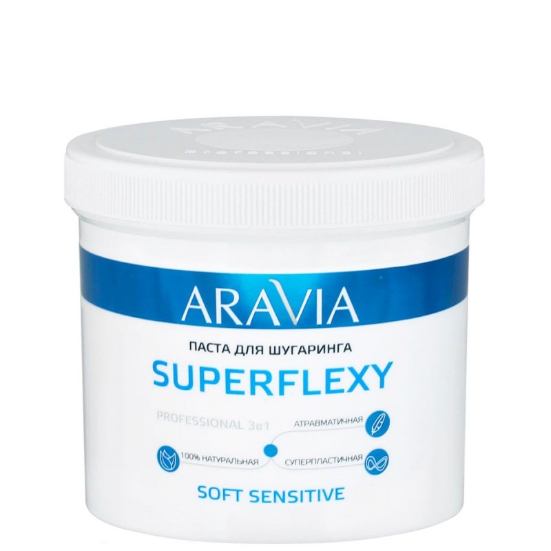 Паста для шугаринга Aravia Professional SUPERFLEXY Soft Sensitive, 750 г.
Паста для шугаринга Aravia Professional SUPERFLEXY Soft Sensitive, 750 г.