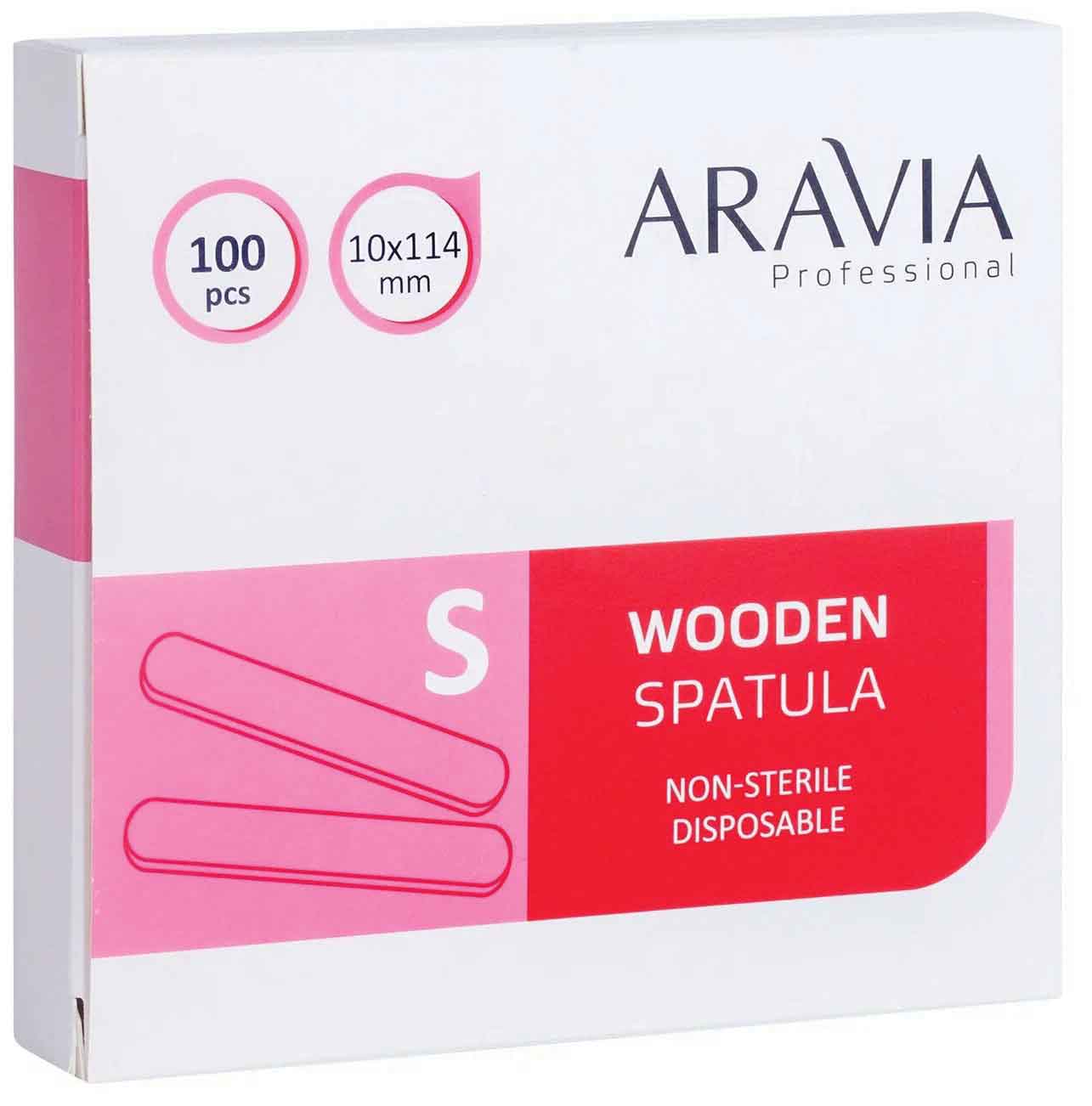 Шпатели деревянные одноразовые ARAVIA Professional размер S 100шт
Шпатели деревянные одноразовые ARAVIA Professional размер S 100шт