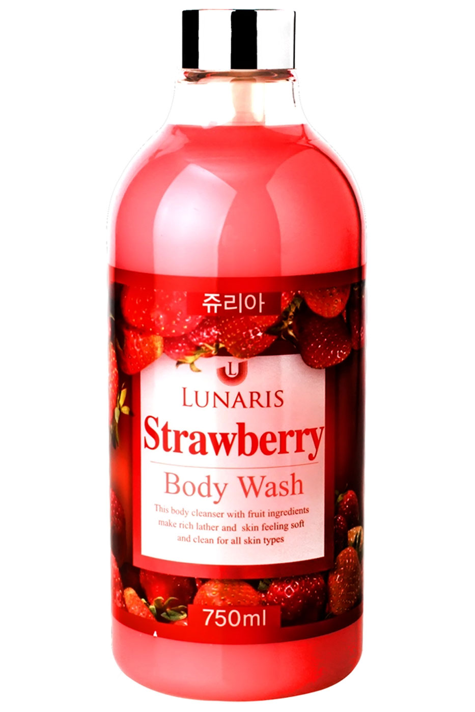 Гель для душа с клубникой Lunaris Body Wash Strawberry, 750мл
Гель для душа с клубникой Lunaris Body Wash Strawberry, 750мл