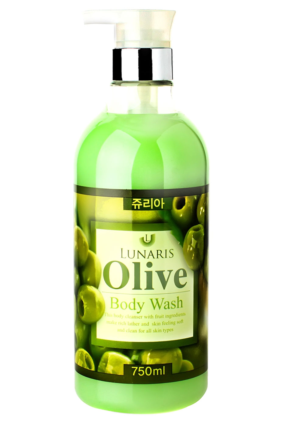 Гель для душа с оливой Lunaris Body Wash Olive, 750мл
Гель для душа с оливой Lunaris Body Wash Olive, 750мл