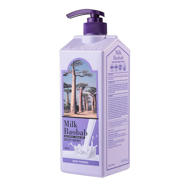 Гель для душа MilkBaobab Original Body Wash Baby Powder 1000мл
Гель для душа MilkBaobab Original Body Wash Baby Powder 1000мл