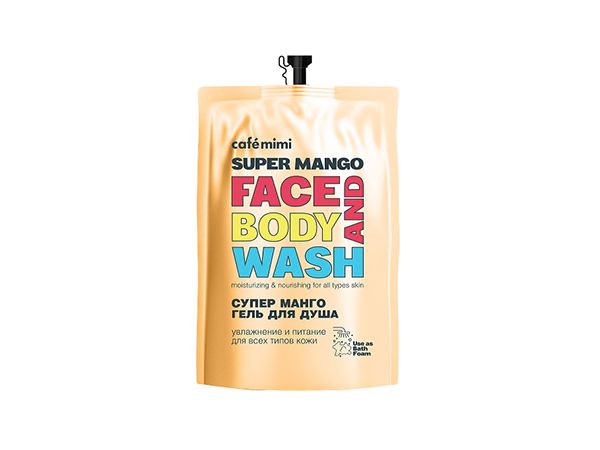 Гель для душа Cafemimi SUPER FRUIT Супер Манго 450 мл (дой-пак)
Гель для душа Cafemimi SUPER FRUIT Супер Манго 450 мл (дой-пак)